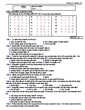 20 Câu hỏi trắc nghiệm bài 7 môn Giáo dục công dân lớp 12